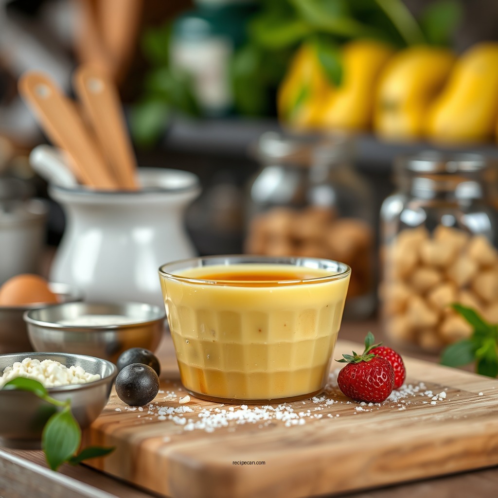 Ingredients You'll Need - custard filling recipe