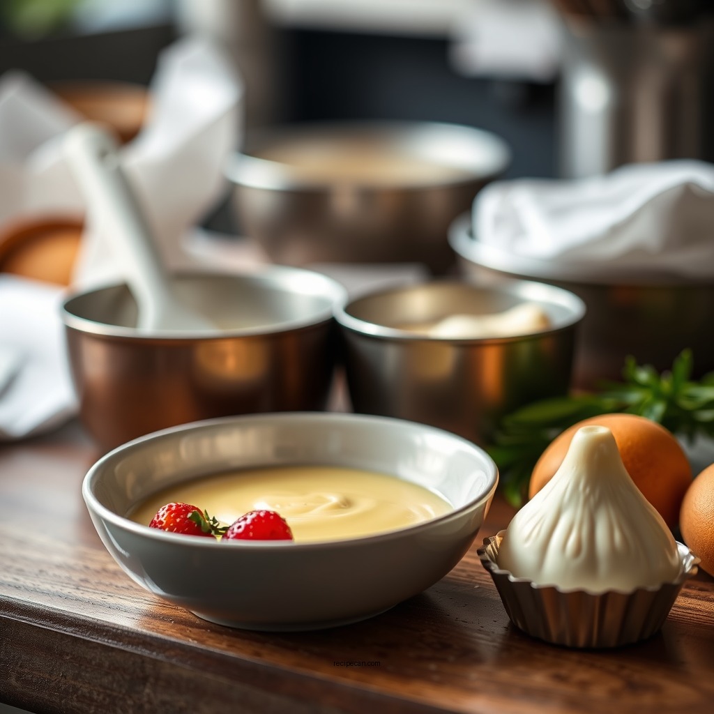 Ingredients You'll Need - custard for cake filling recipe