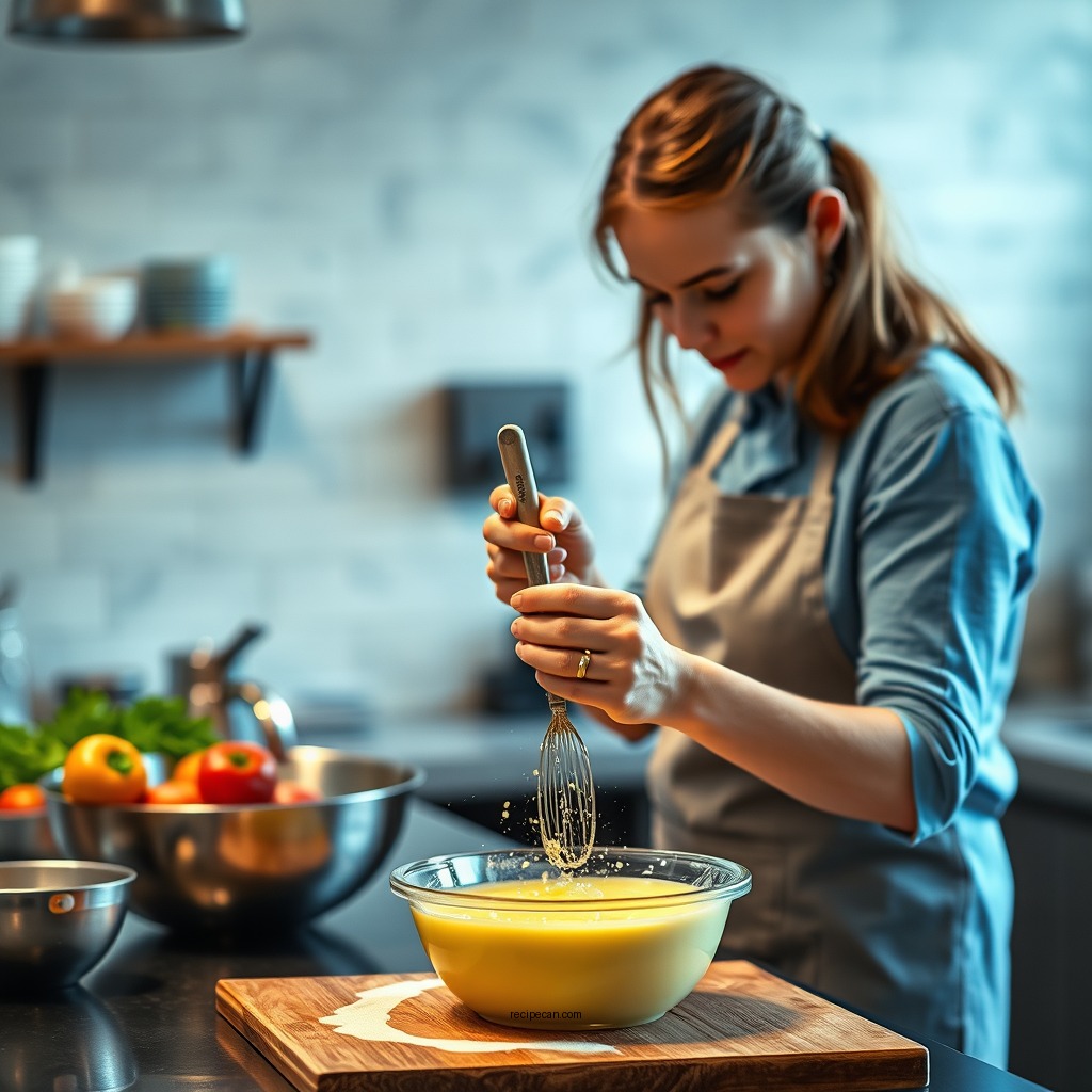 Preparing the Custard Mixture - custard for tarts recipe