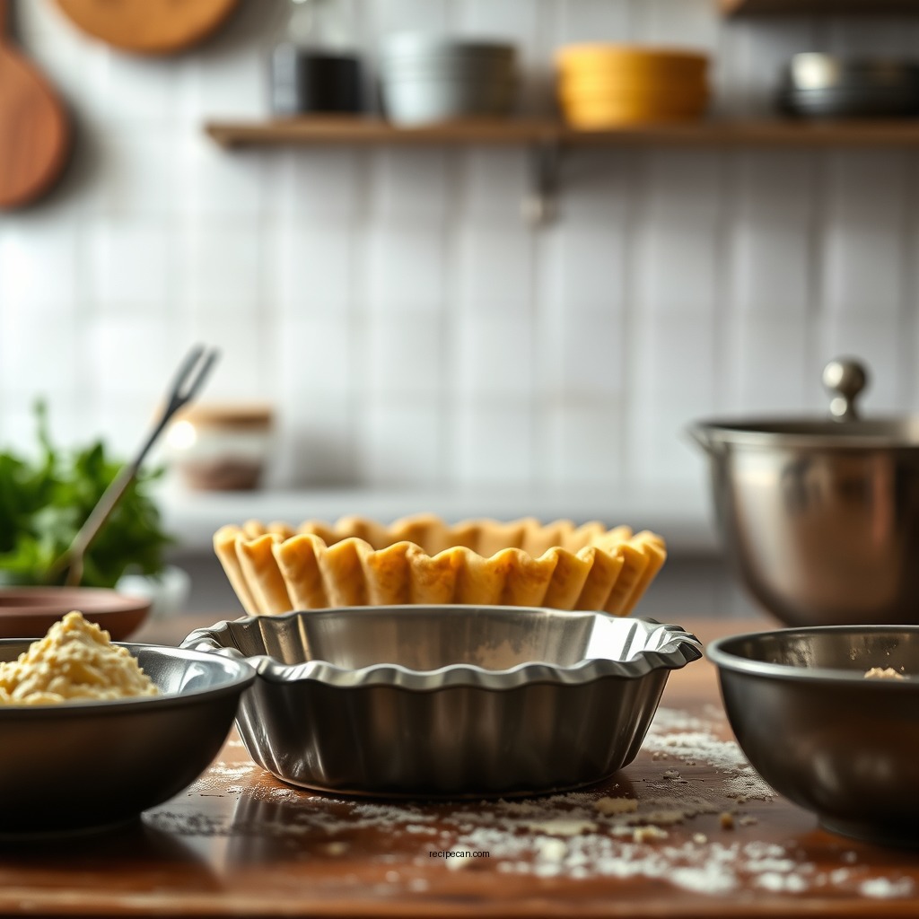 Preparing the Pie Crust - custard pie recipe easy