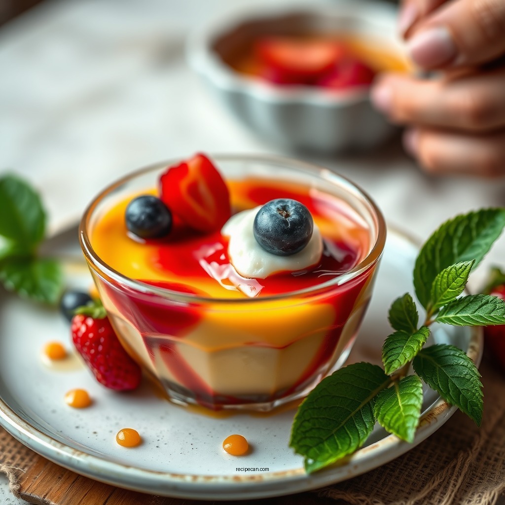 Fruit-Infused Custard Pudding - custard pudding recipes