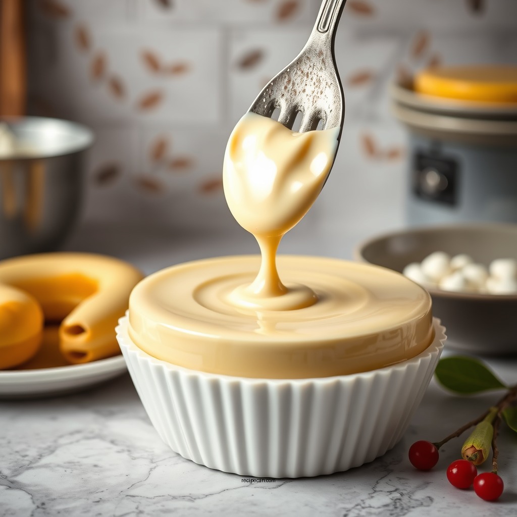 Ingredients for Custard Cake Filling - custard recipe for cake filling