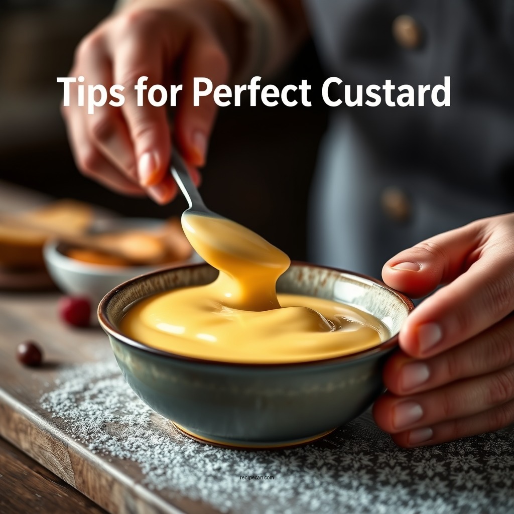 Tips for Perfect Custard - custard recipe for cake filling
