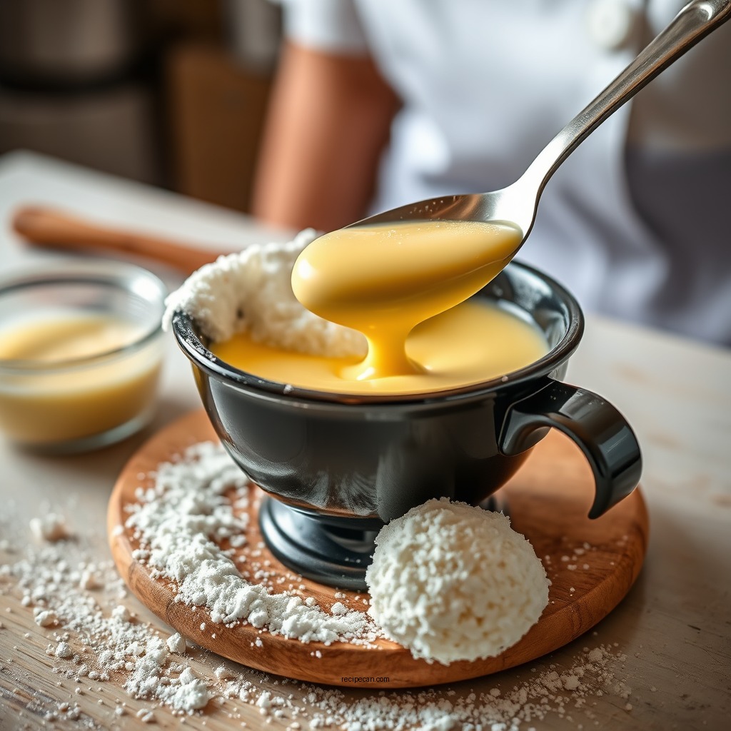 Preparing the Custard - custard recipe from powder