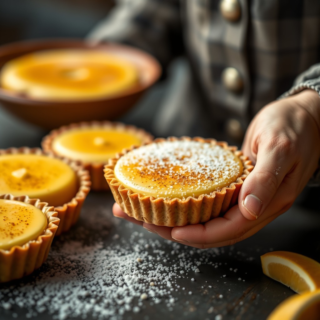 Making the Custard Filling - custard recipe tart