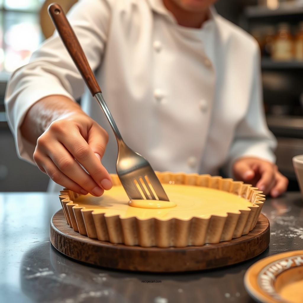 Preparing the Custard Filling - custard recipe tart