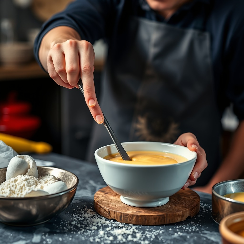 Step-by-Step Preparation - custard recipe with custard powder