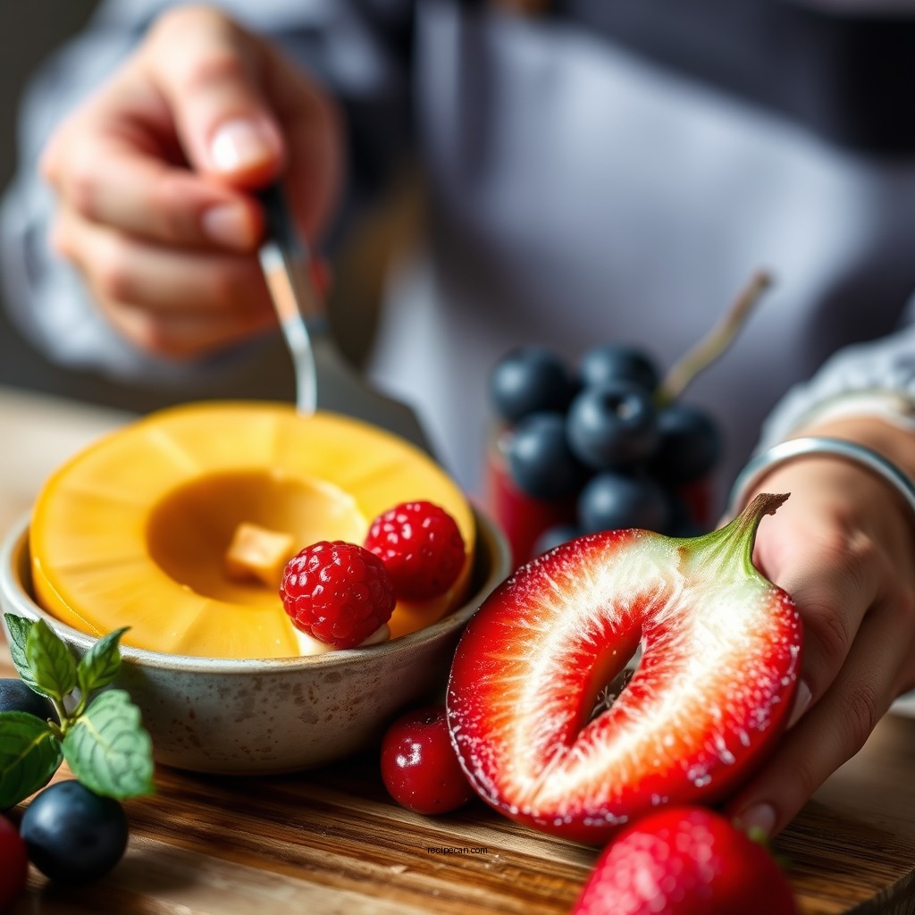 Selecting the Best Fruits - custard recipe with fruits