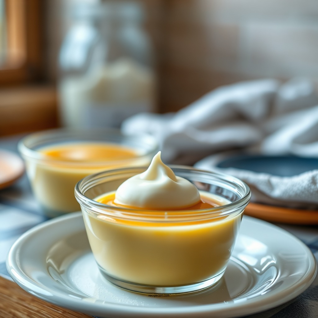 Ingredients You’ll Need - custard recipe with heavy cream