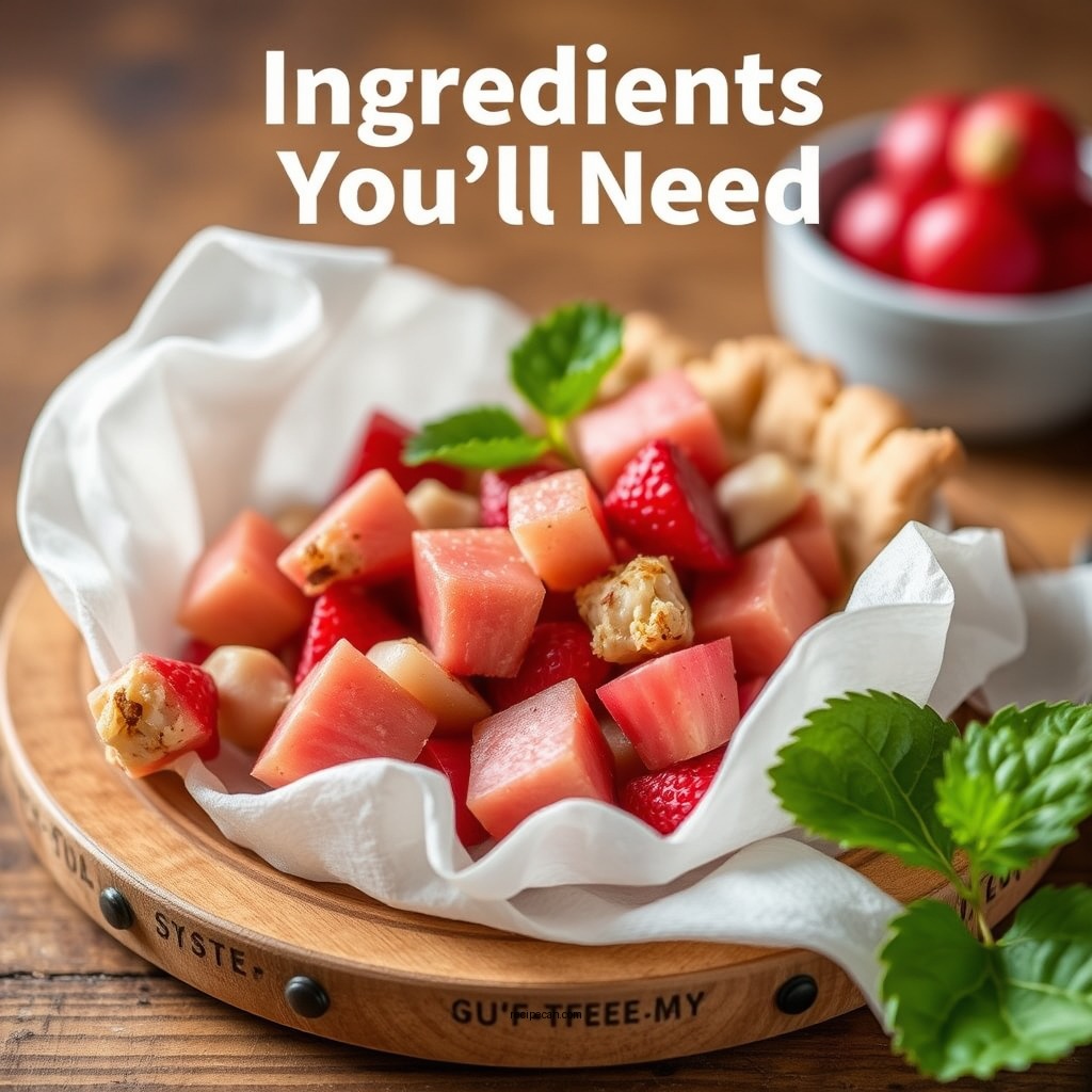 Ingredients You'll Need - custard rhubarb pie recipe