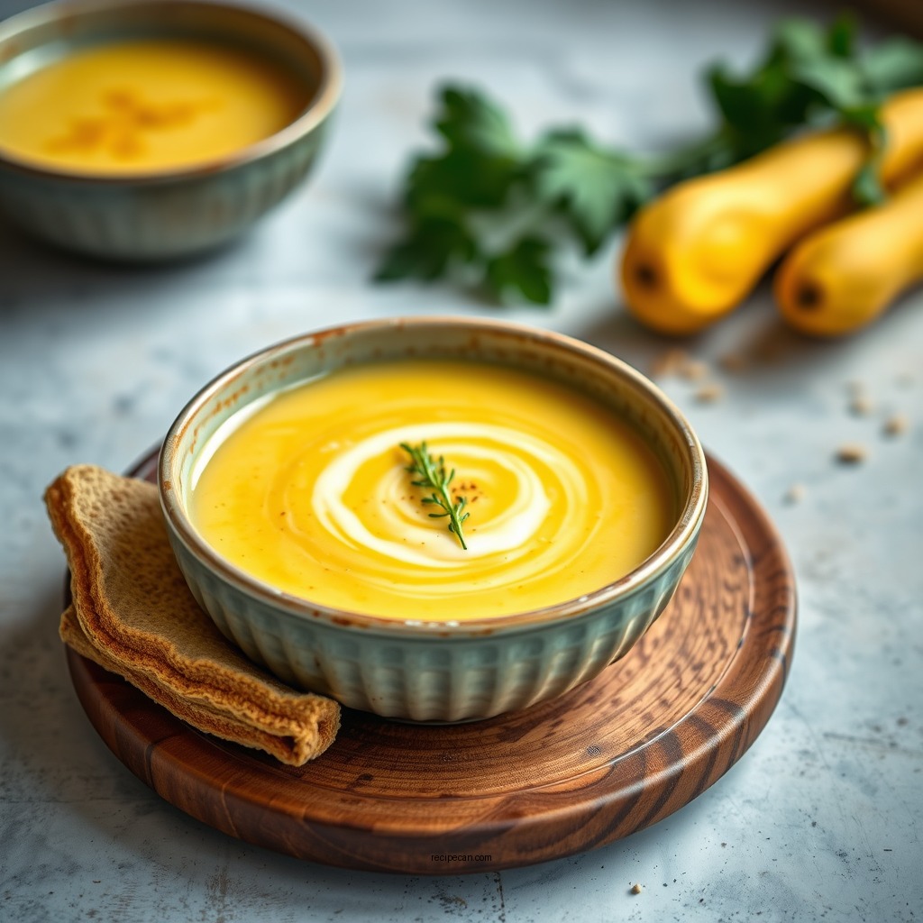 Creamy Custard Squash Soup - custard squash recipes