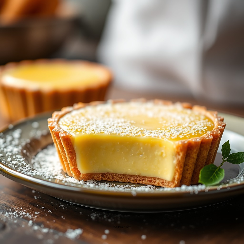 Creating the Custard Filling - custard tart recipe