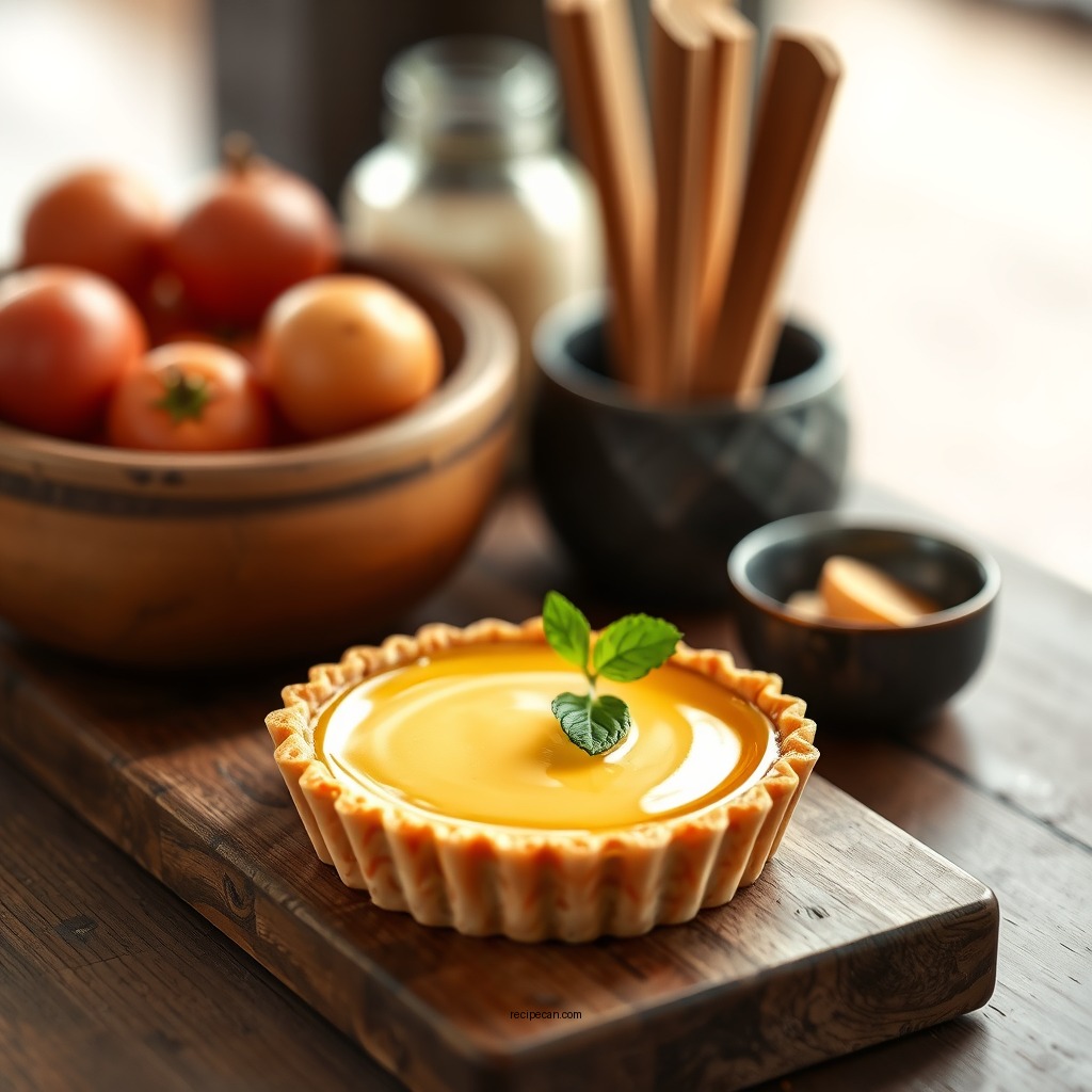 Ingredients You'll Need - custard tart recipe