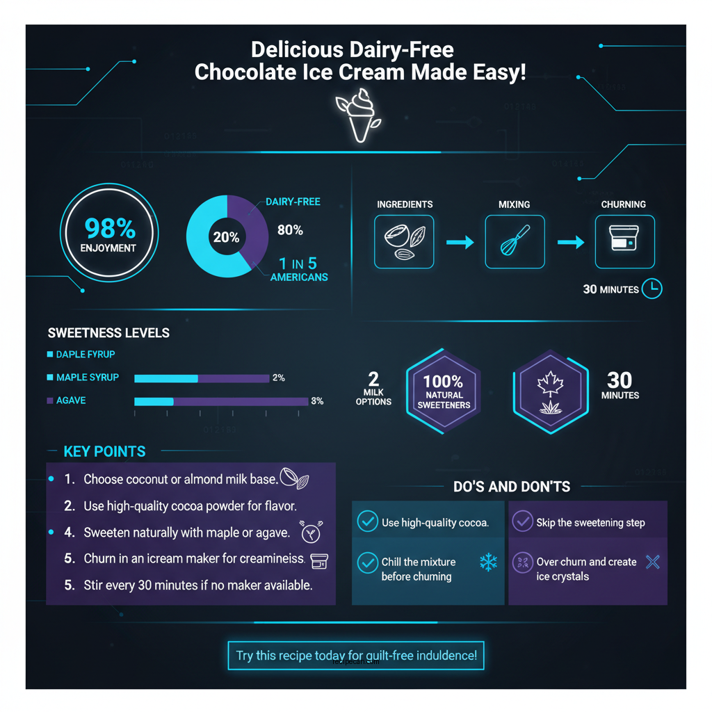 dairy free chocolate ice cream recipe - Data Infographic and Statistics