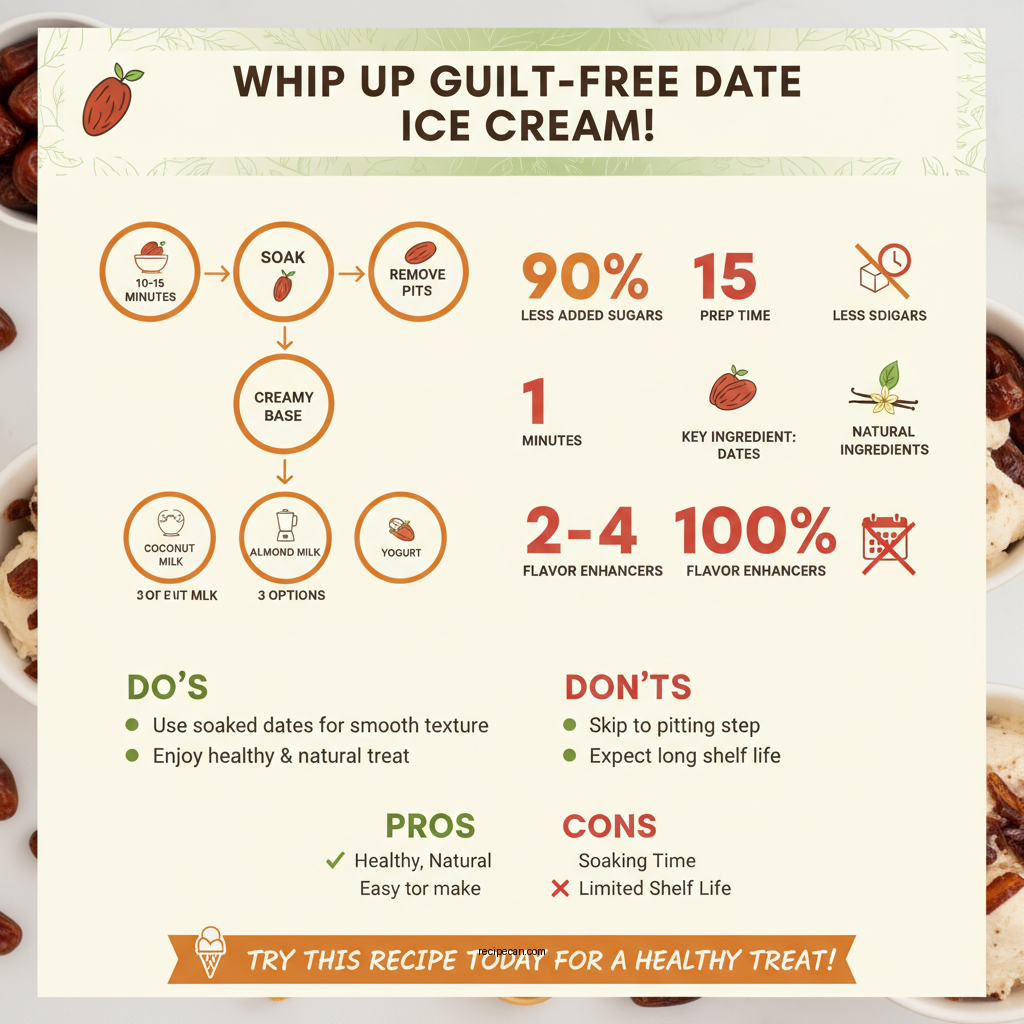 date ice cream recipe - Data Infographic and Statistics