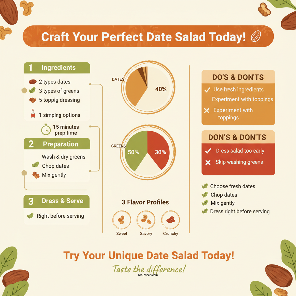 date salad recipe - Data Infographic and Statistics