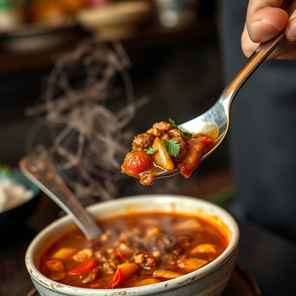 Spicy Deer Chili Soup - deer meat soup recipes