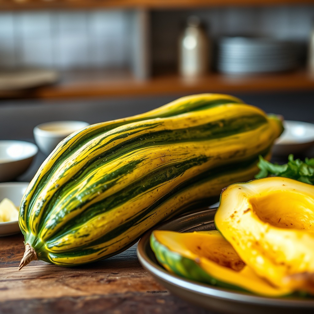 Preparing the Delicata Squash - delicata squash roasted recipe