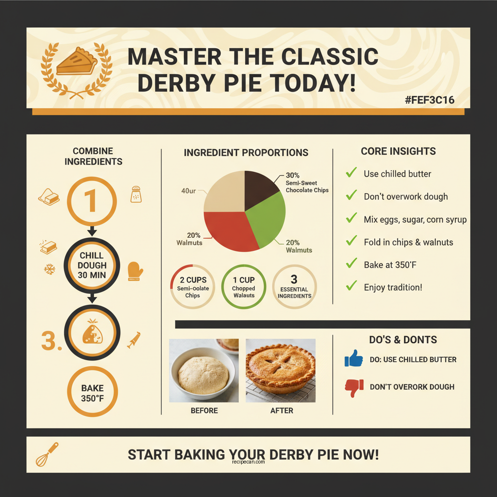 derby pie recipe - Data Infographic and Statistics