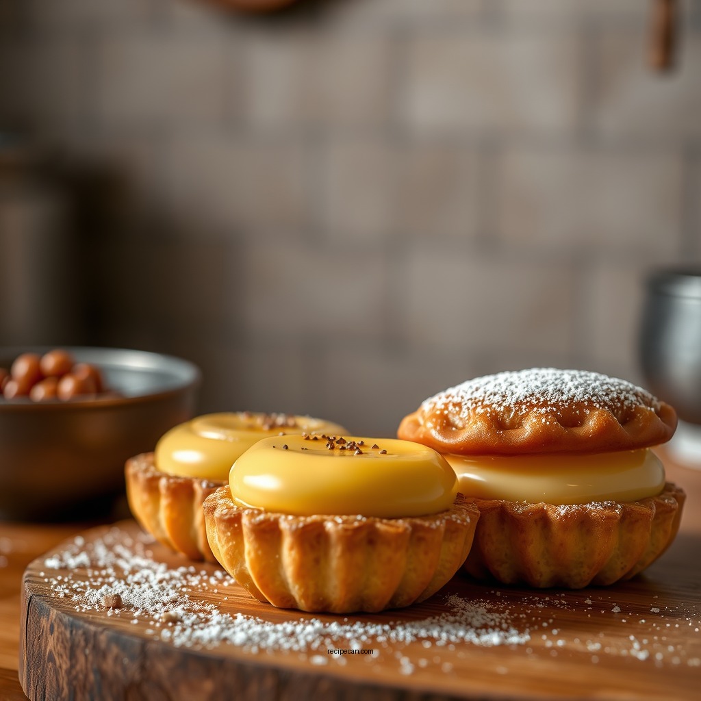 Custard-Filled Pastries - dessert recipes using custard
