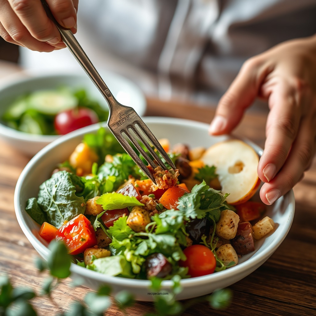Dressing the Salad - dewey's harvest salad recipe
