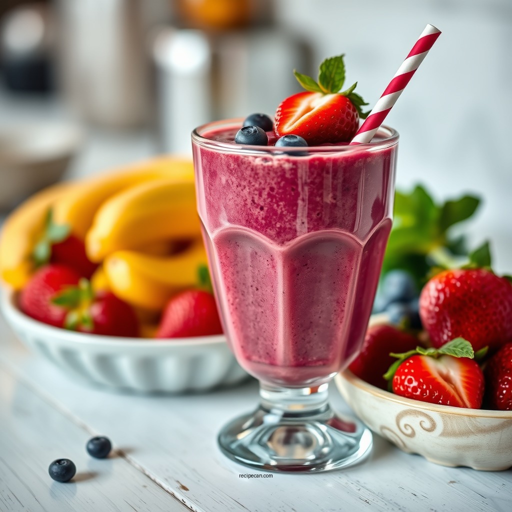 Smoothie Recipe 1: Berry Burst Delight - diabetic fruit smoothie recipes