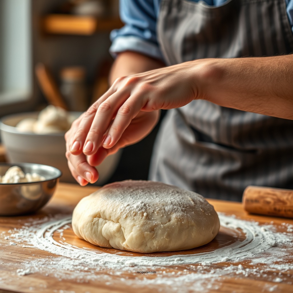 Preparing the Dough - dinner roll recipe
