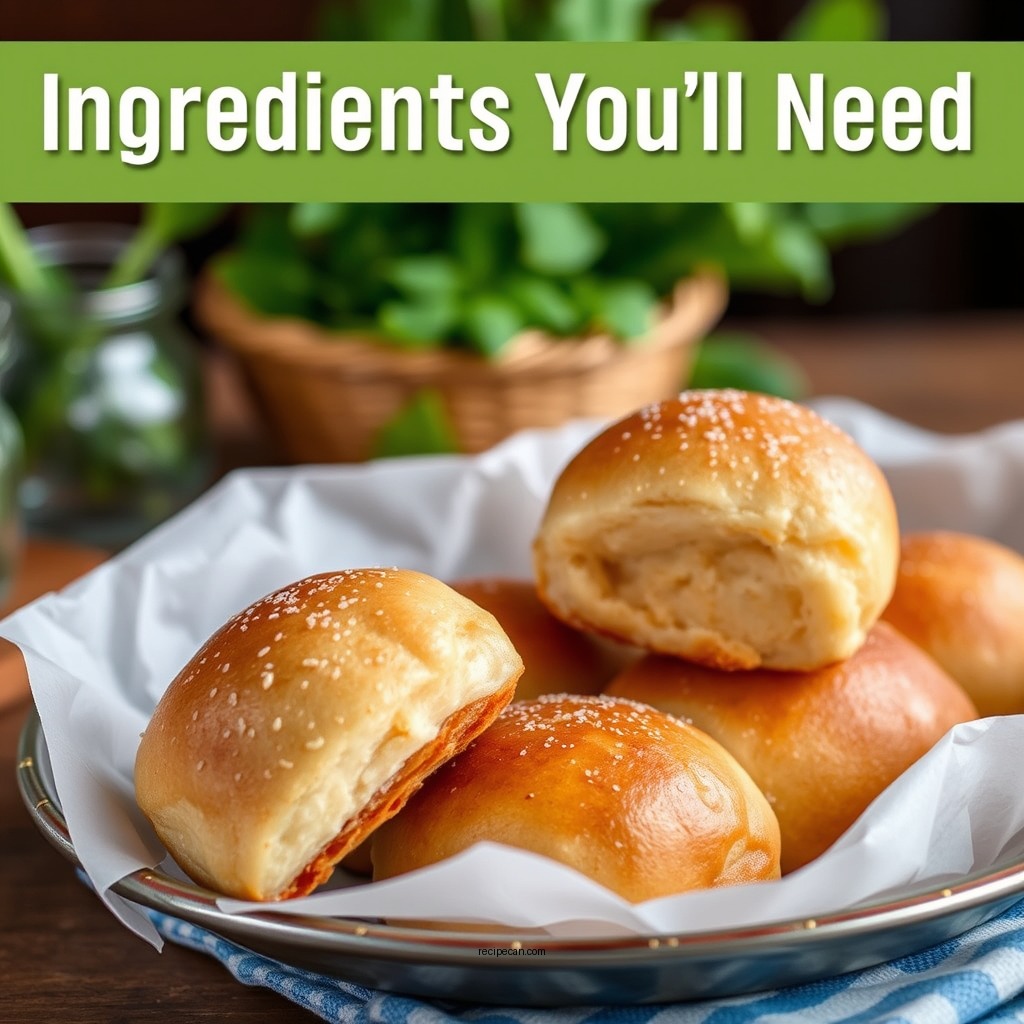 Ingredients You’ll Need - dinner rolls recipe