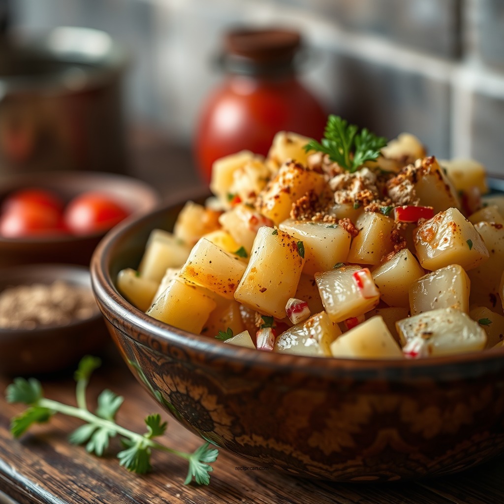 Adding Flavor and Seasoning - dominican potato salad recipe