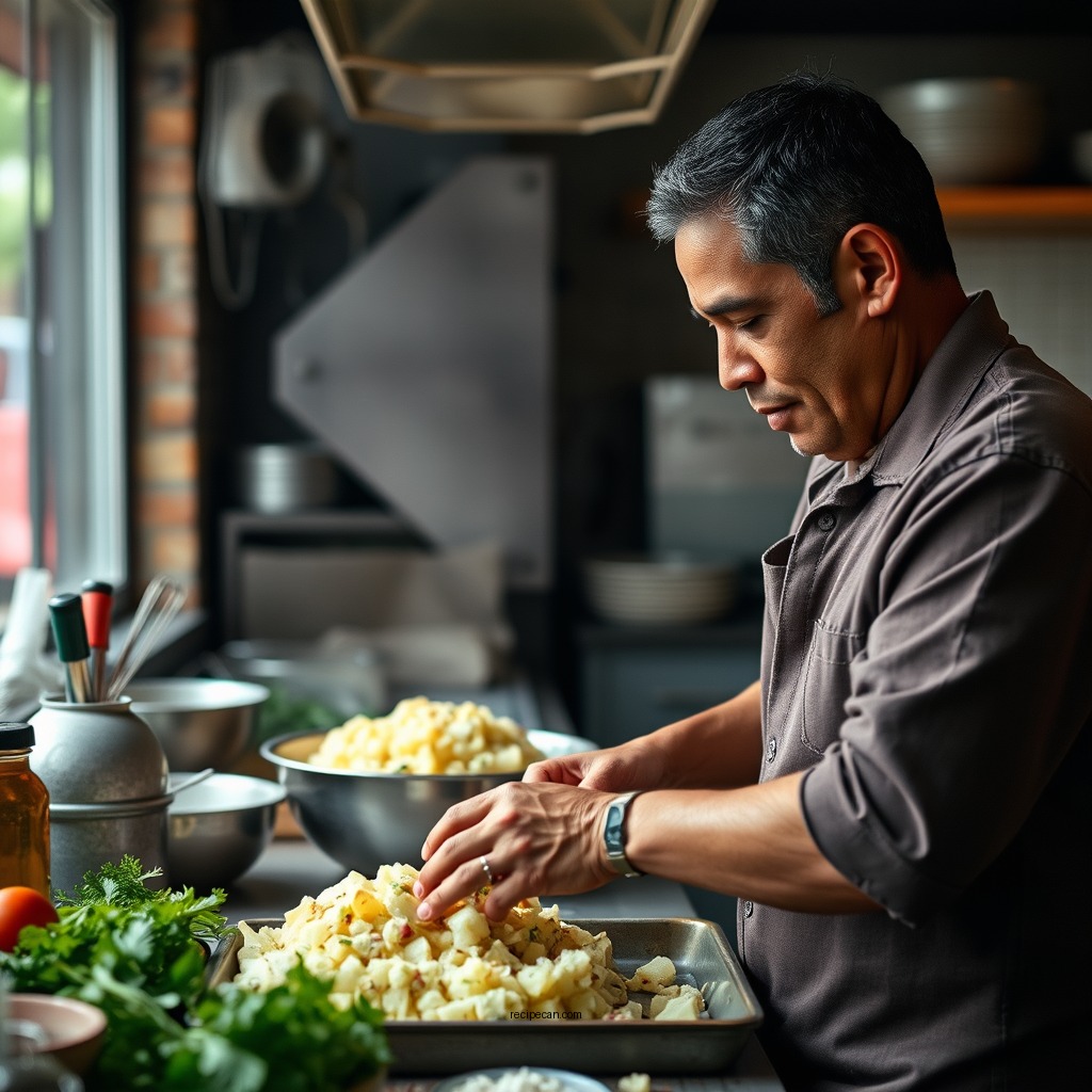 Step-by-Step Preparation - dominican potato salad recipe