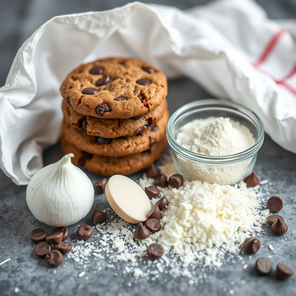 Ingredients You'll Need - double chocolate chip cookie recipe