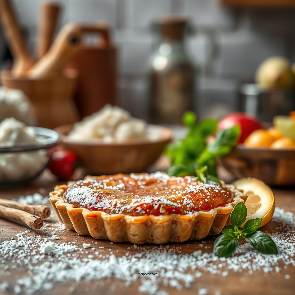 Ingredients for the Dough Tart - dough tart recipe