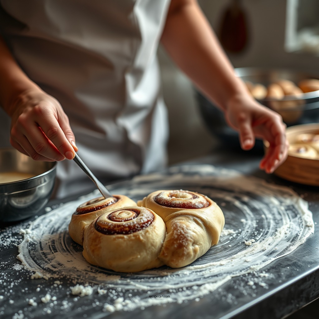 Preparing the Dough - duffeyroll recipe cinnamon rolls