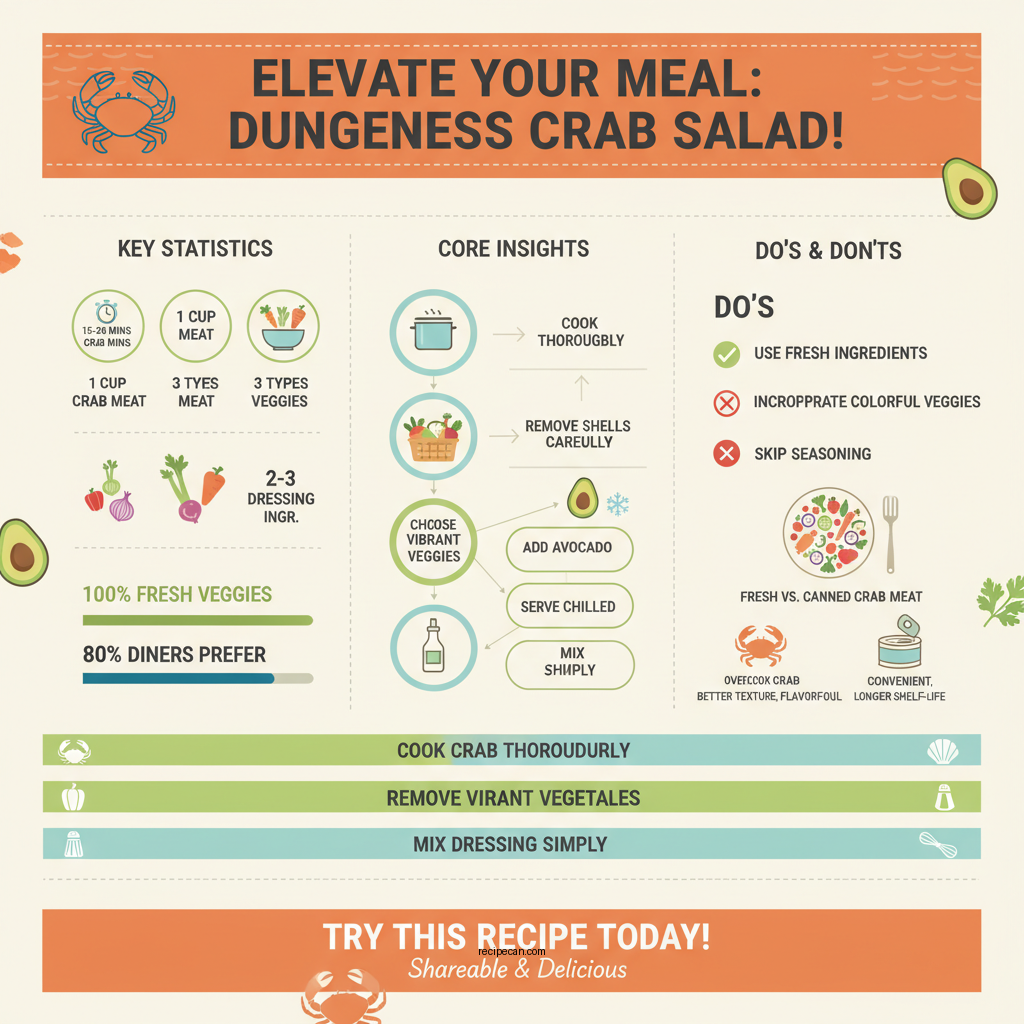dungeness crab salad recipe - Data Infographic and Statistics