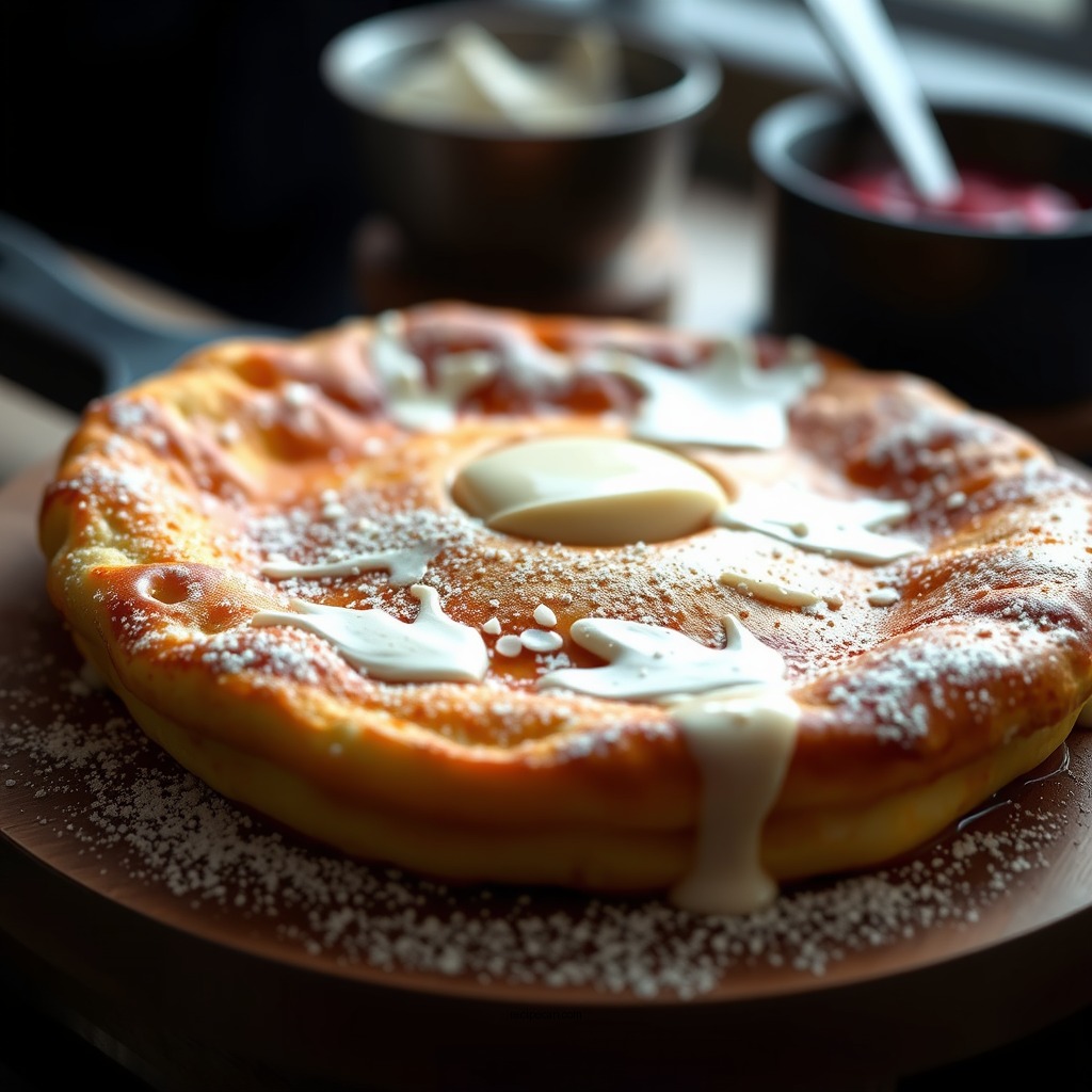 Baking the Dutch Baby Pancake - dutch baby pancake recipe