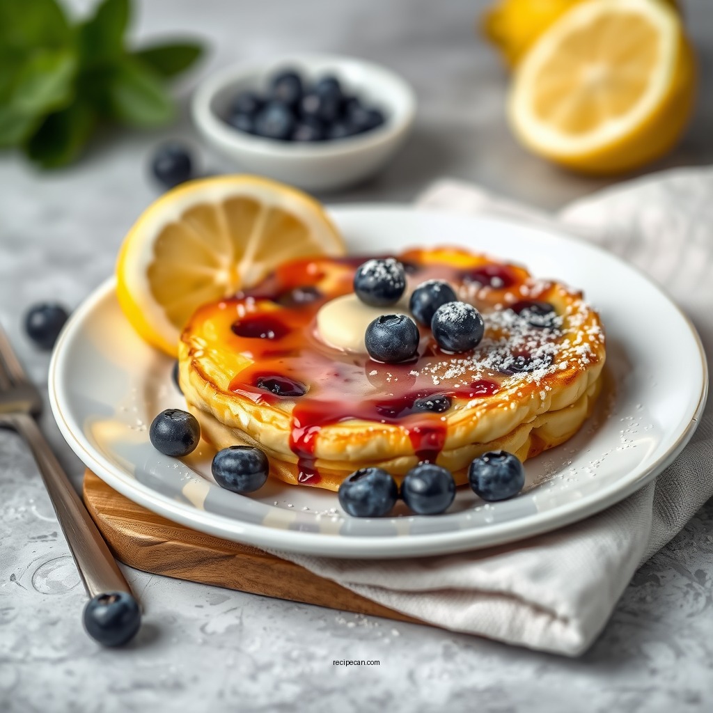 Lemon and Blueberry Dutch Baby - dutch baby pancake recipes
