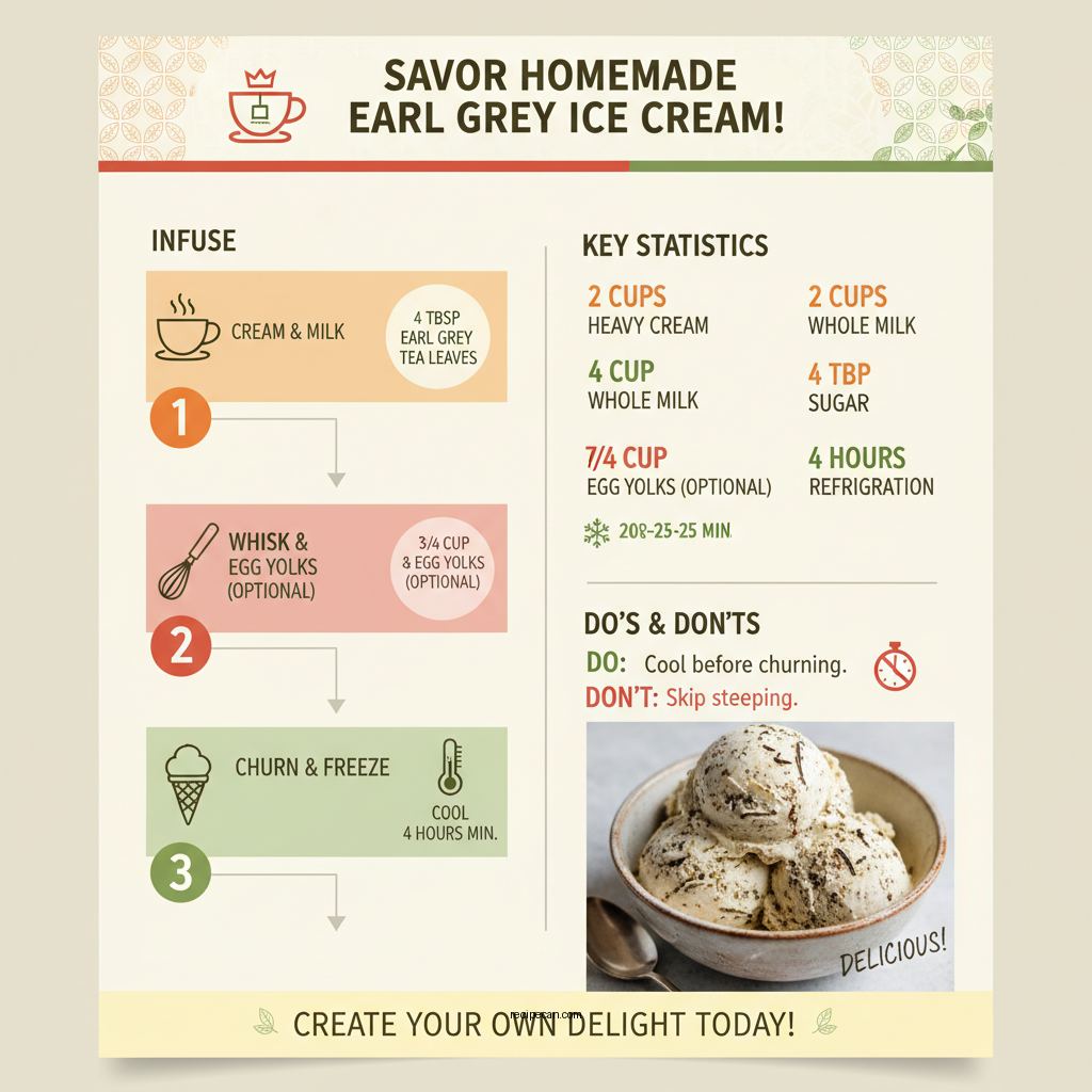 earl gray ice cream recipe - Data Infographic and Statistics