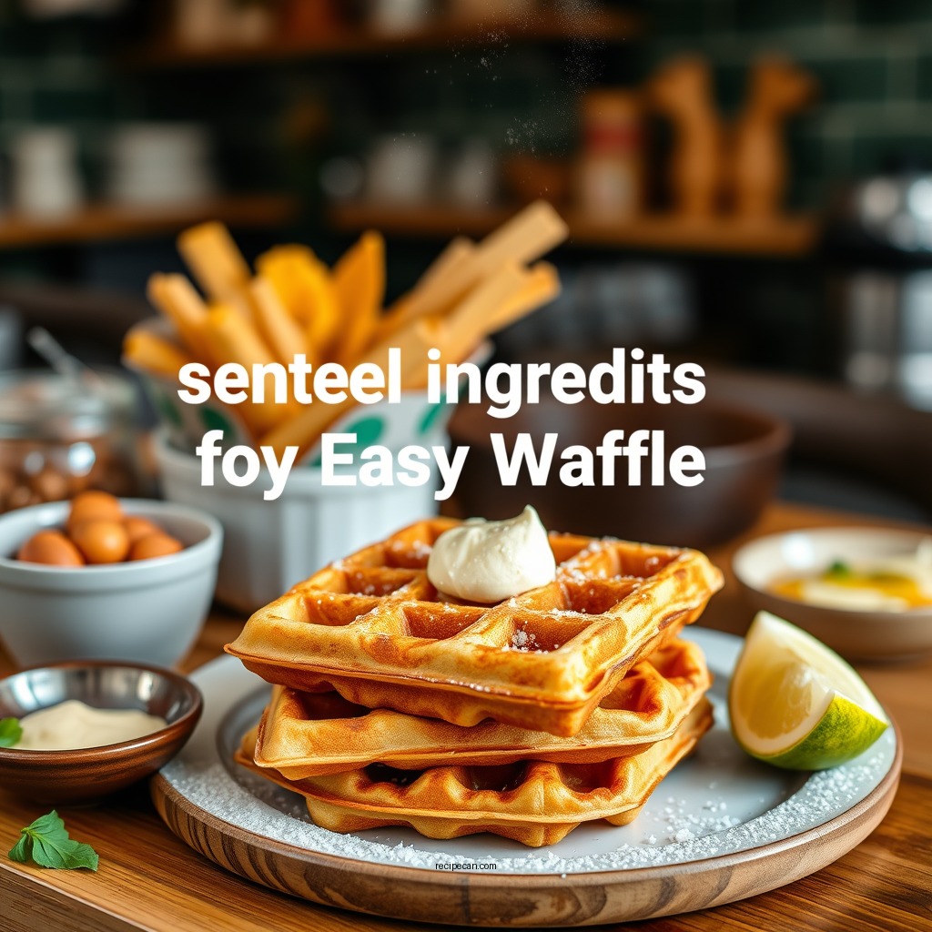 Essential Ingredients for Easy Waffles - easiest waffle recipe