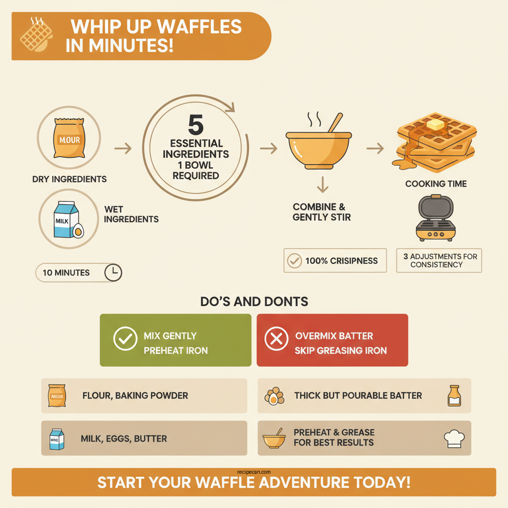 easiest waffle recipe - Data Infographic and Statistics