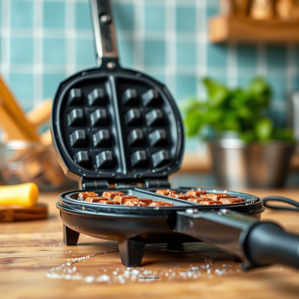 Prepping Your Waffle Iron - easiest waffle recipe