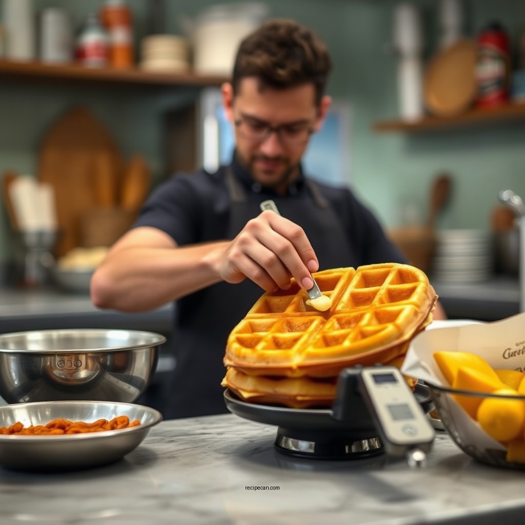 Simple Steps to Prepare the Batter - easiest waffle recipe