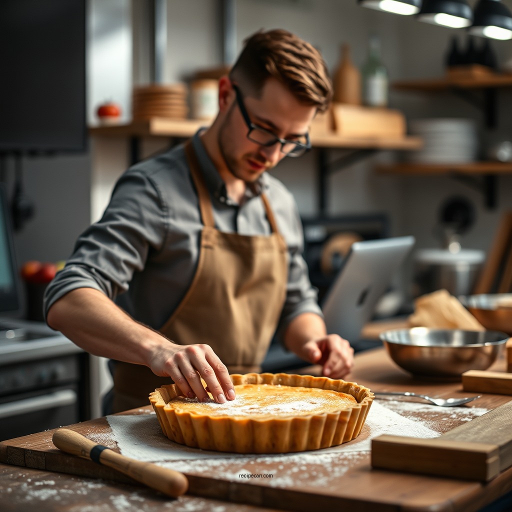 Preparing the Crust - easy apple tart recipe