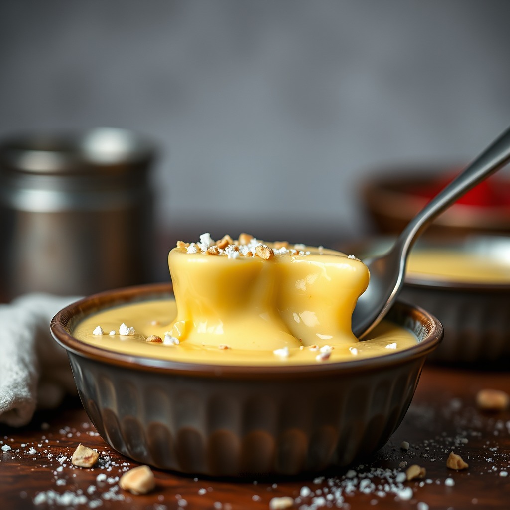 Baking the Custard - easy baked custard recipe