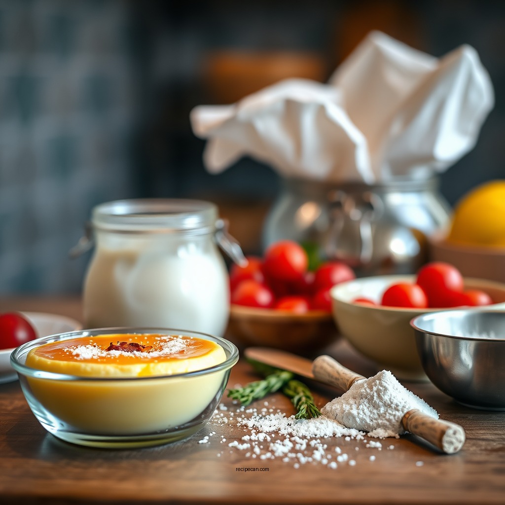 Ingredients You'll Need - easy baked custard recipe