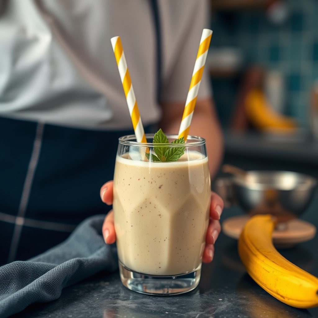 Step-by-Step Instructions - easy banana smoothie recipe