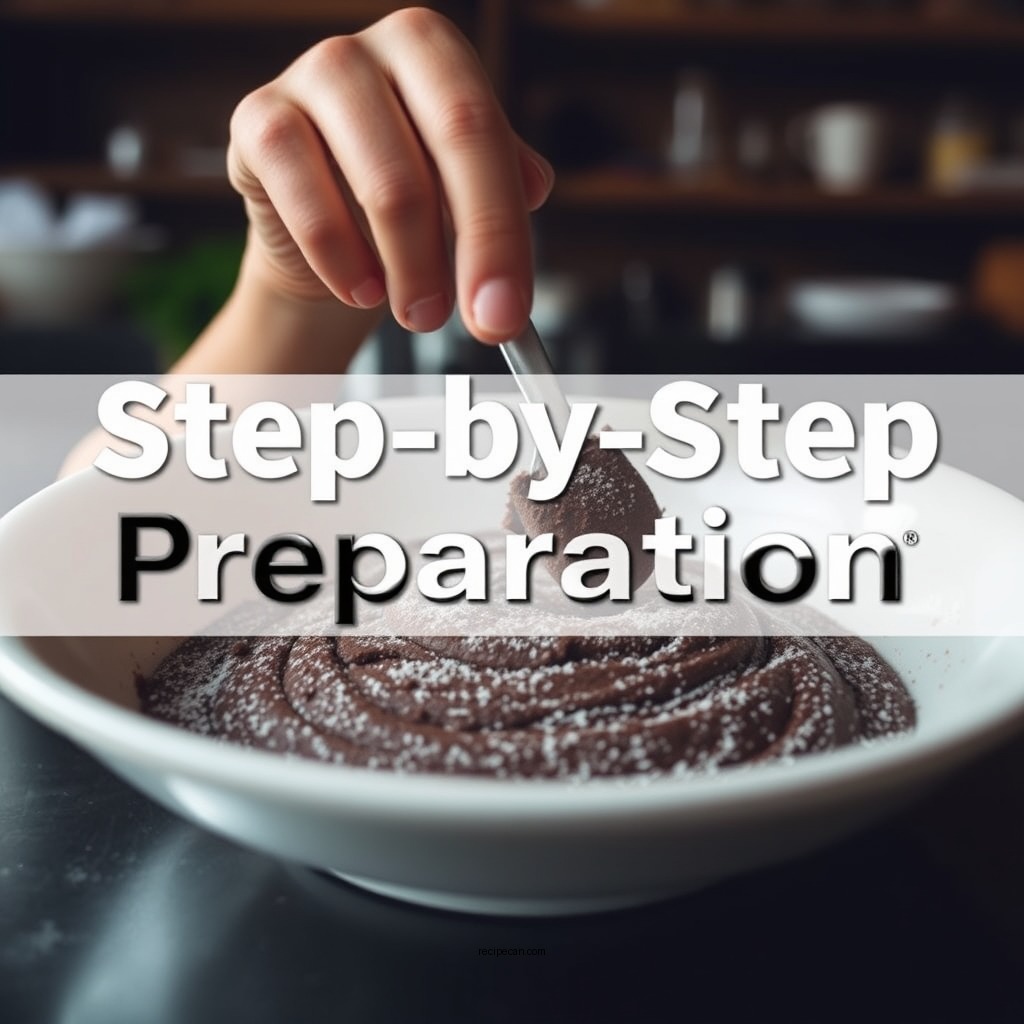 Step-by-Step Preparation - easy brownie recipe with cocoa powder