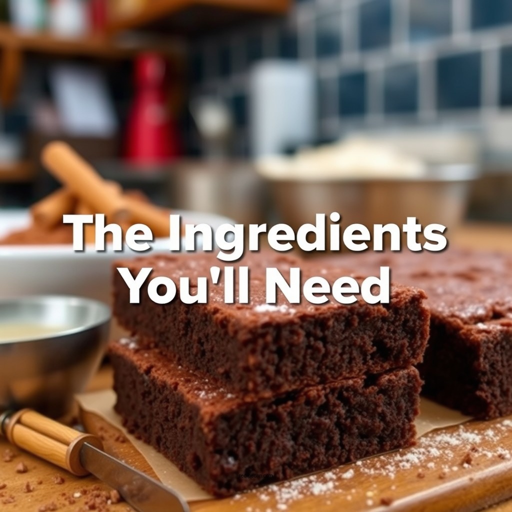 The Ingredients You’ll Need - easy brownie recipe with cocoa powder