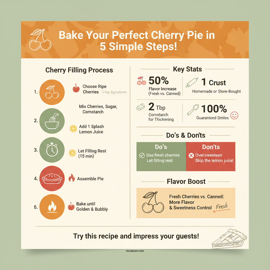 easy cherry pie recipe - Data Infographic and Statistics
