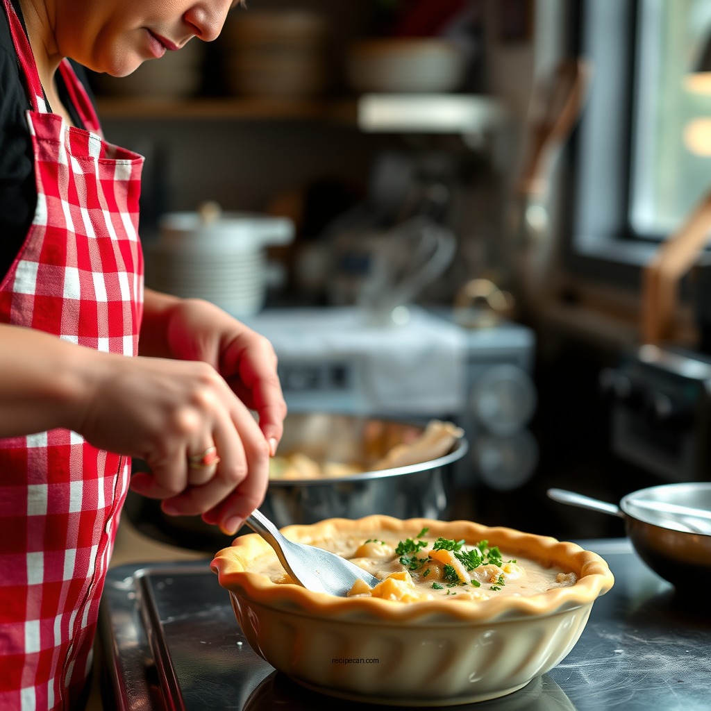 Preparation Steps - easy chicken pot pie recipe with cream of chicken soup
