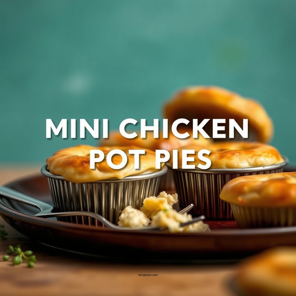 Mini Chicken Pot Pies - easy chicken pot pie recipes